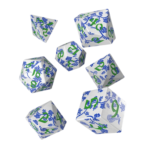 Sada kociek: Full Art Dice Set- Porcelain Sada kociek: Full Art Dice Set- Porcelain