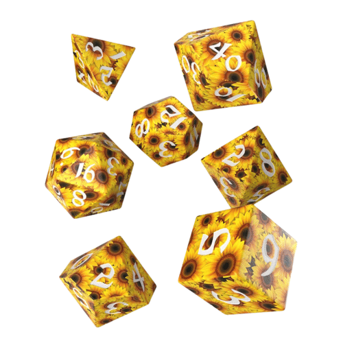 Sada kociek: Full Art Dice Set - Sunflower Sada kociek: Full Art Dice Set - Sunflower