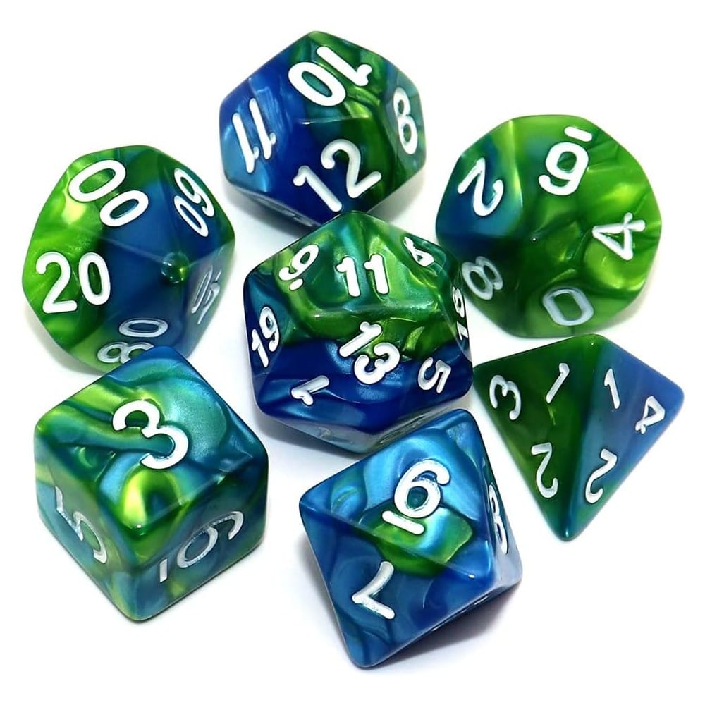 Sada kociek - Modro-zelená fúzia