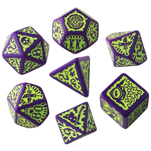 Sada kociek Pathfinder: Goblin Purple & green Sada kociek Pathfinder: Goblin Purple & green