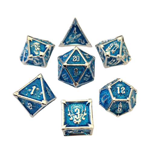 Sada kovových kociek - Azúrové monštrá Sada kovových kociek - Azúrové monštrá