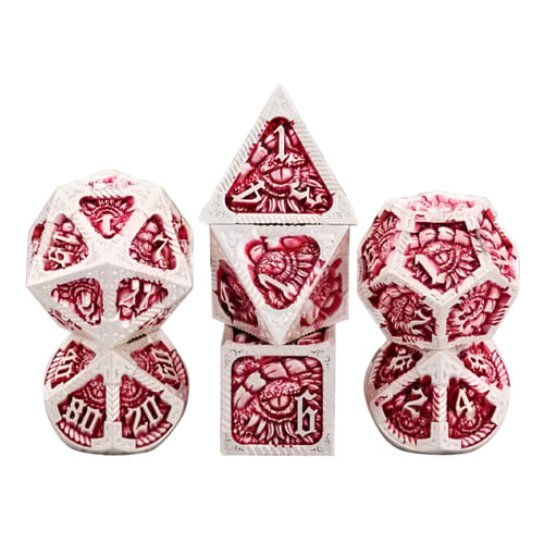 Súprava kovových kociek - Červený drak Súprava kovových kociek - Červený drak