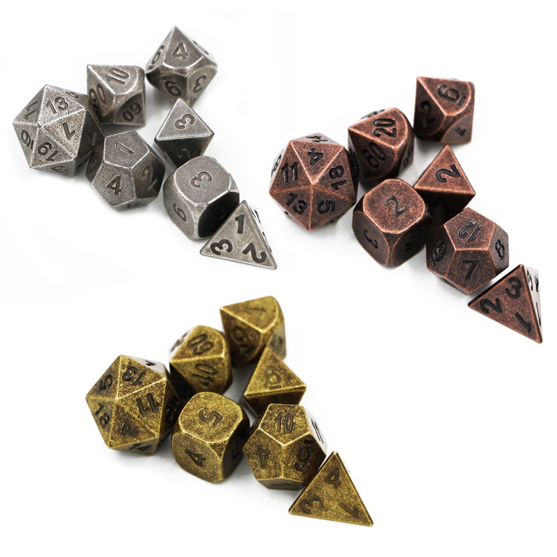 Sada kovových kociek Adventurer