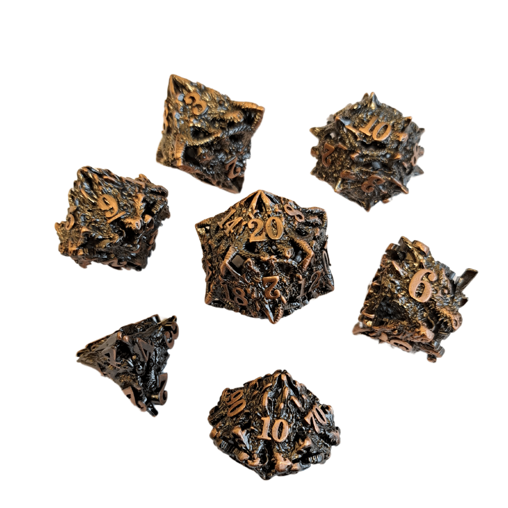 Sada kovových kociek - Drakorodený