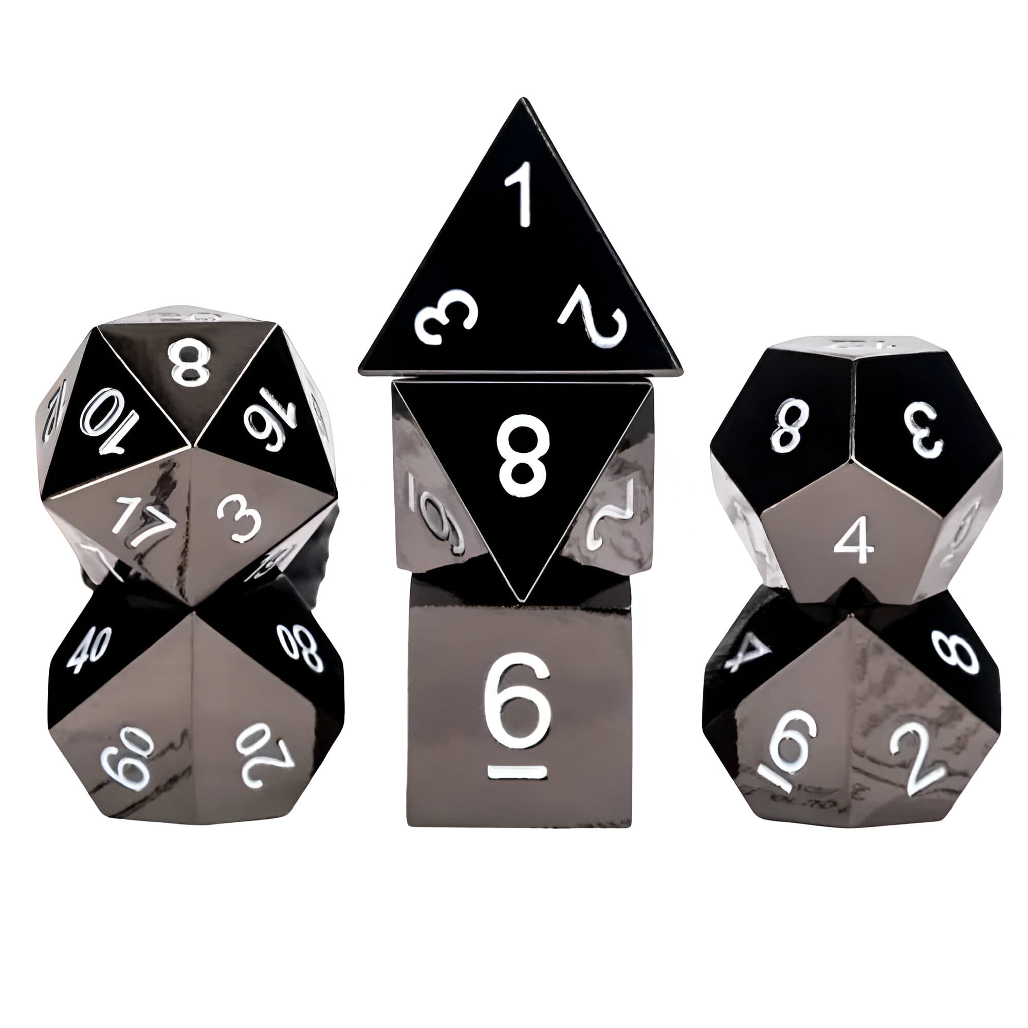 Sada kovových kociek - Grafit