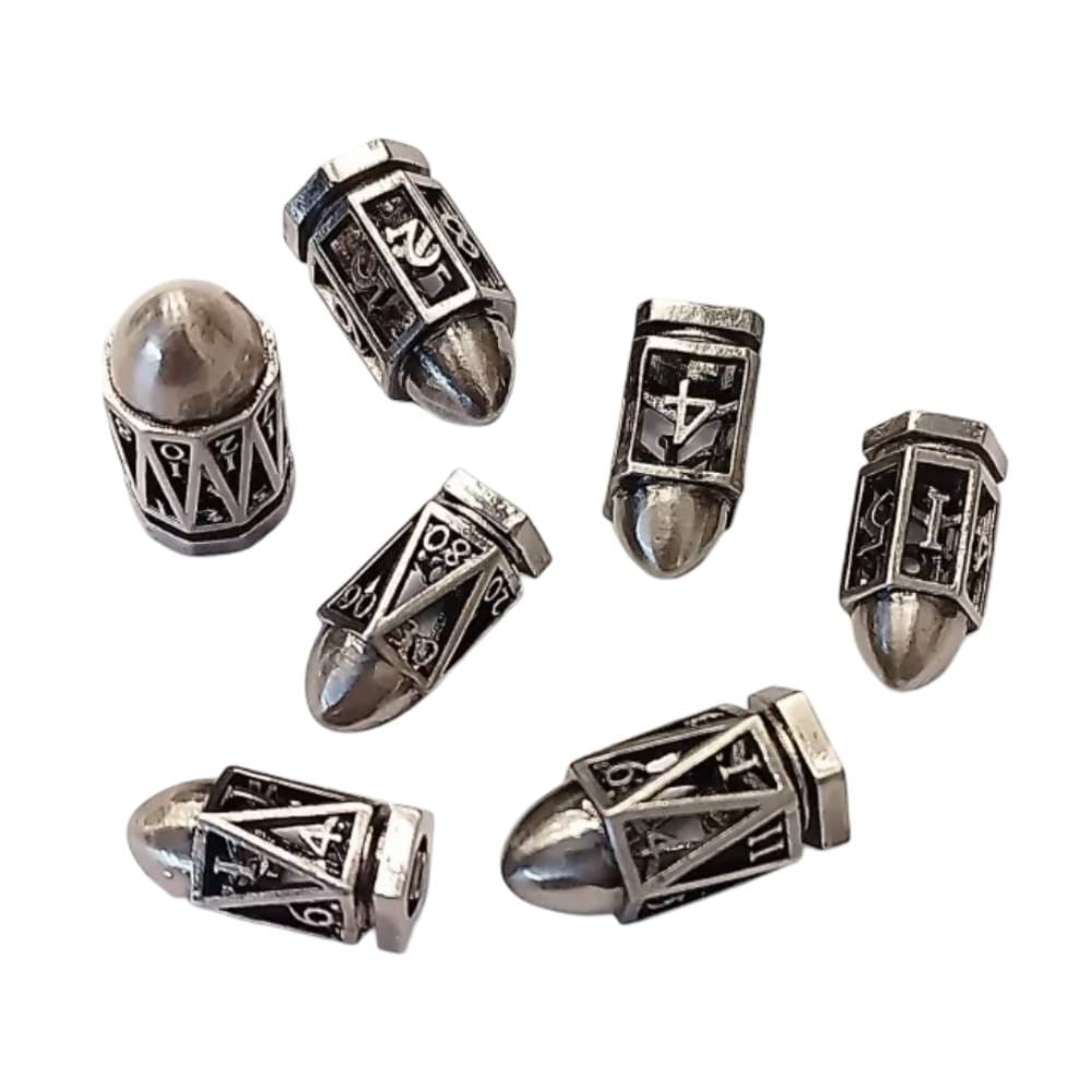 Sada kovových kociek Hollow - Náboje