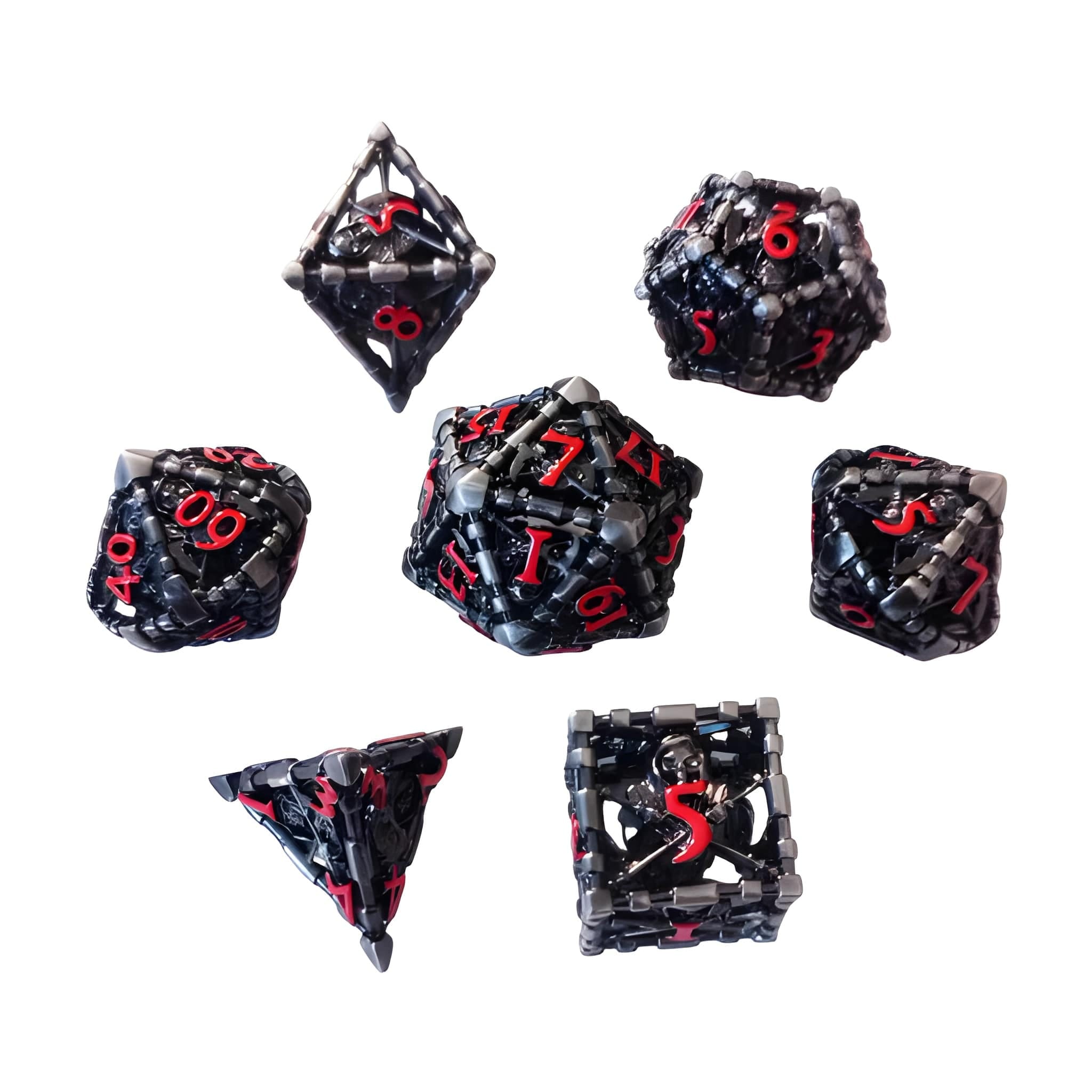 Sada kovových kociek Hollow - Smrtka