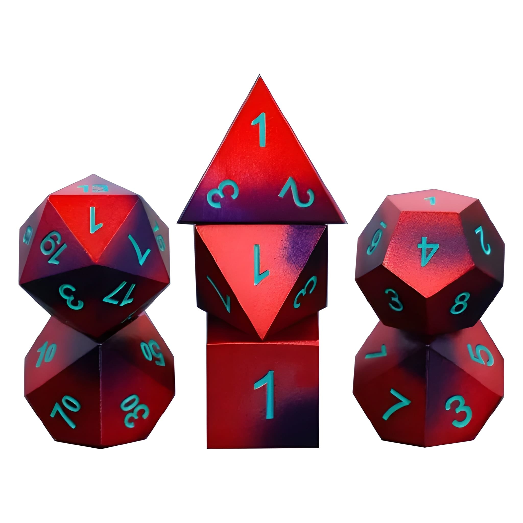 Sada kovových kociek - Magický oheň