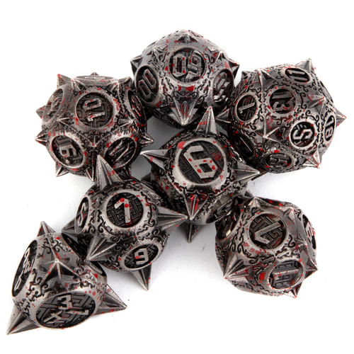 Sada kovových kociek Skaza (starostriebro) Sada kovových kociek Skaza (starostriebro)