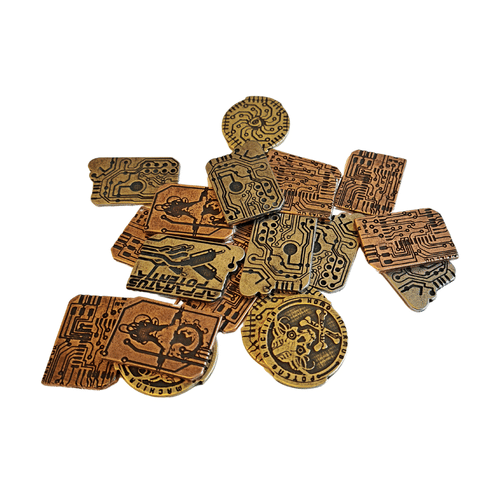 Súprava kovových mincí - Cyberpunk Súprava kovových mincí - Cyberpunk