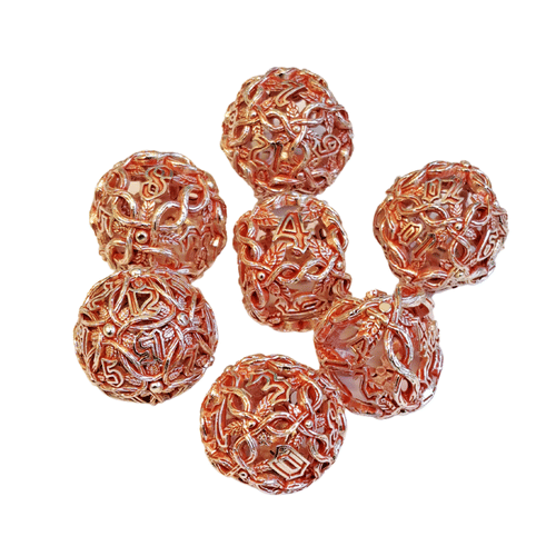 Súprava okrúhlych kovových kociek - Krvný pakt Súprava okrúhlych kovových kociek - Krvný pakt