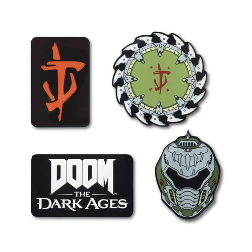 Levně Sada magnetek Doom: The Dark Ages - Icons (4 ks)