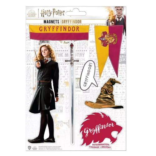 Levně Sada magnetek Harry Potter - Nebelvír (7 ks)