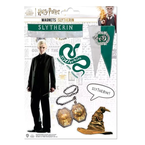 Levně Sada magnetek Harry Potter - Zmijozel (7 ks)
