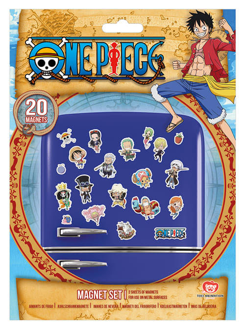 Levně Sada magnetek One Piece - Chibi (20 ks)