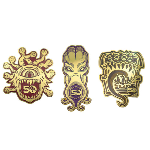 Levně Sada odznaků Dungeons & Dragons - 50th Anniversary Set