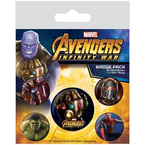 Sada odznakov Avengers: Infinity War, 5 ks Sada odznakov Avengers: Infinity War, 5 ks