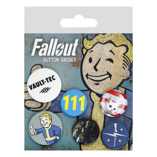 Levně Sada Placek Fallout (6 ks)