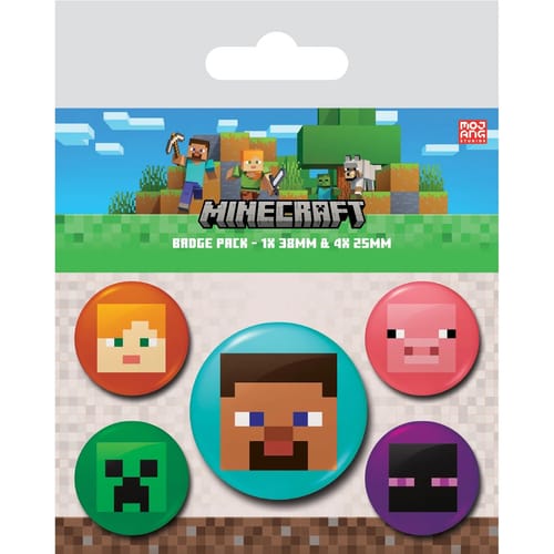 Sada placek Minecraft - Postavy