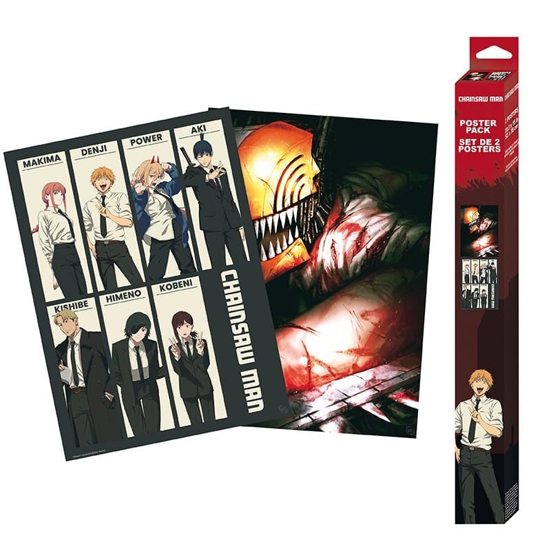 Sada plagátov Chainsaw Man (2 ks)