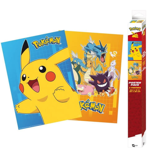 Levně Sada plakátů - Pokémon (2 ks)