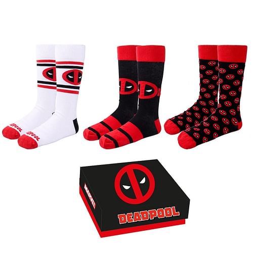 Sada ponožek Deadpool (3 páry)