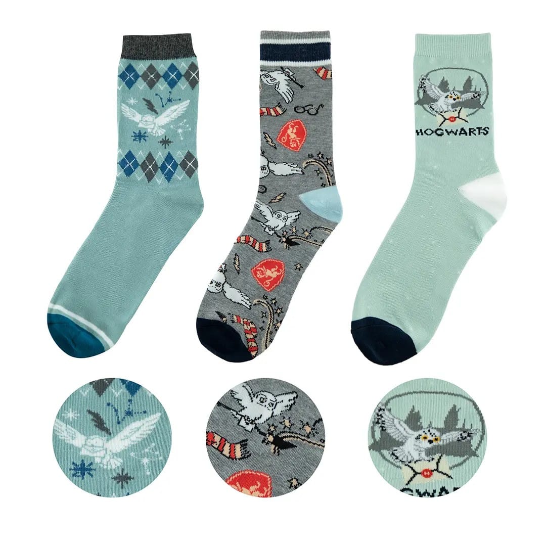 Sada ponožiek Harry Potter - Hedviga (3 páry)