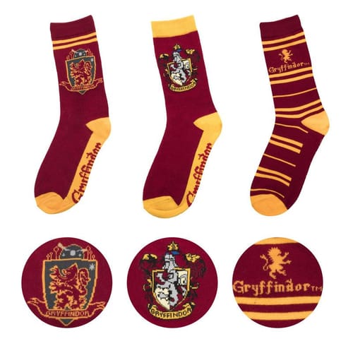 Levně Sada ponožek Harry Potter - Nebelvír (3 páry)