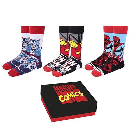 Sada ponožek Marvel Comics (3 páry)