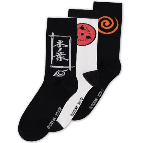 Levně Sada ponožek Naruto Shippuden (3 páry)