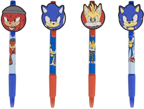 Levně Sada propisek Ježek Sonic, 4 ks