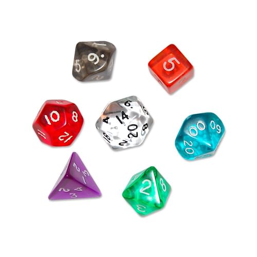 Súprava priesvitných kociek Súprava priesvitných kociek