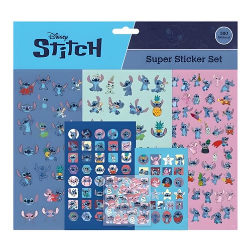 Levně Sada samolepek Lilo & Stitch (300 ks)
