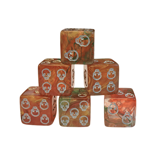 Súprava šesťstenných kociek - Fire Bolt Súprava šesťstenných kociek - Fire Bolt