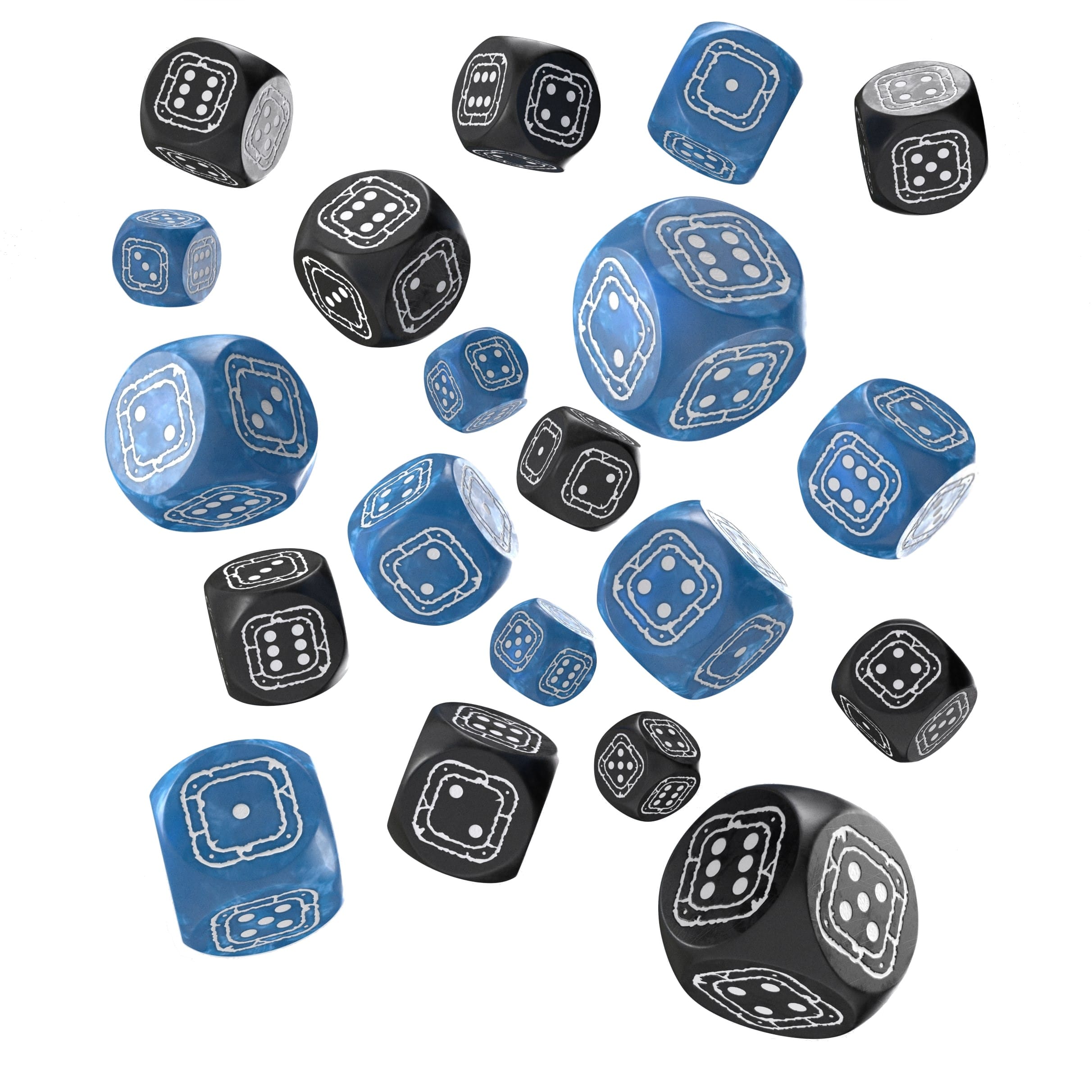 Súprava šesťstenných kociek - Fortress Compact