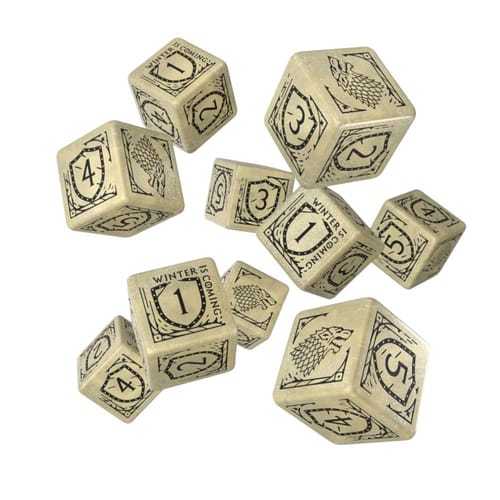 Sada šestistěnných kostek Game of Thrones - Stark