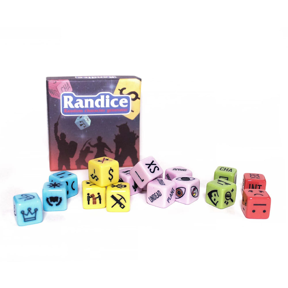 Sada šestistěnných kostek - Generátor postav