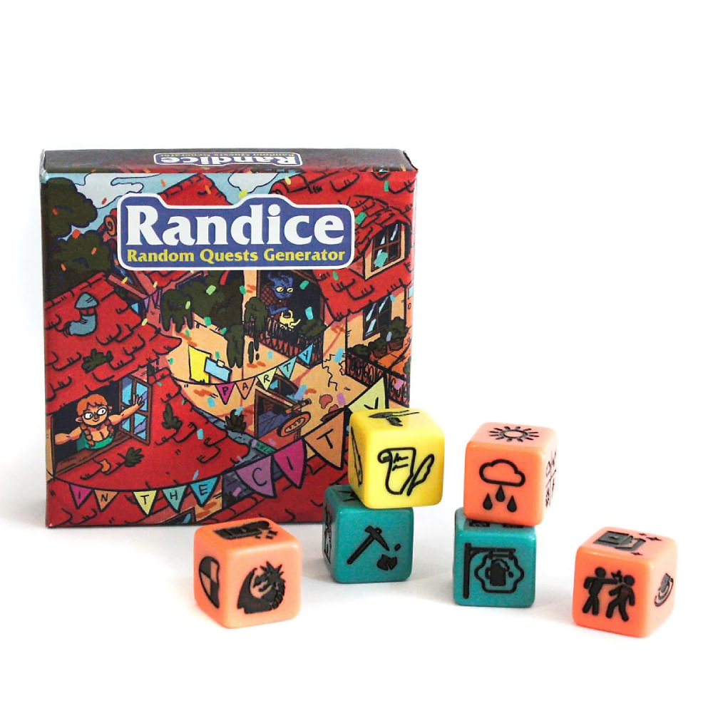 Sada šestistěnných kostek - Generátor příběhu