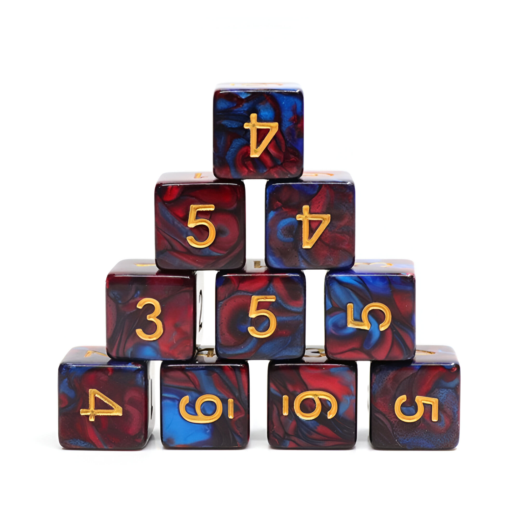 Súprava šesťstenných kociek - Krv a voda