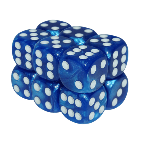 Sada šeststenných kociek - Modrá lagúna (6 ks) Sada šeststenných kociek - Modrá lagúna (6 ks)