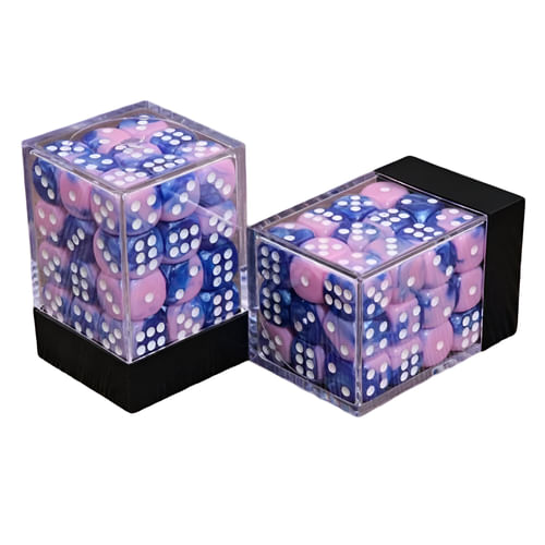 Súprava šesťstenných kociek - Modro-ružová Súprava šesťstenných kociek - Modro-ružová
