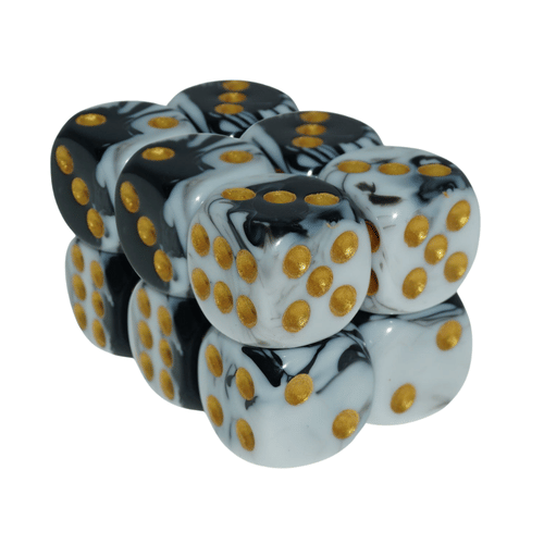 Sada šeststenných kociek - Mramor (6 ks) Sada šeststenných kociek - Mramor (6 ks)