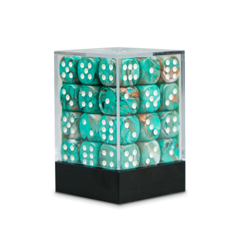 Súprava hracích kociek Mramor - Medenka Súprava hracích kociek Mramor - Medenka