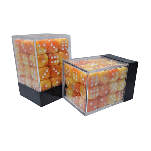 Sada šesťuholníkových kociek - Orange -Yellow Sada šesťuholníkových kociek - Orange -Yellow