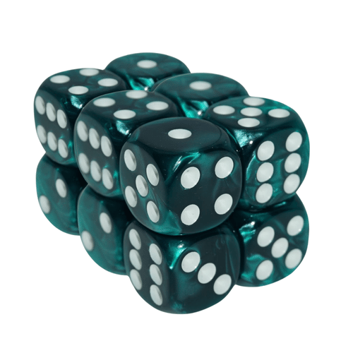 Sada šeststenných kociek - Petrolej (6 ks) Sada šeststenných kociek - Petrolej (6 ks)