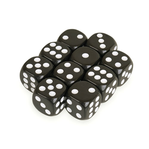Súprava šesťstenných kociek s bodkami (10ks) Súprava šesťstenných kociek s bodkami (10ks)