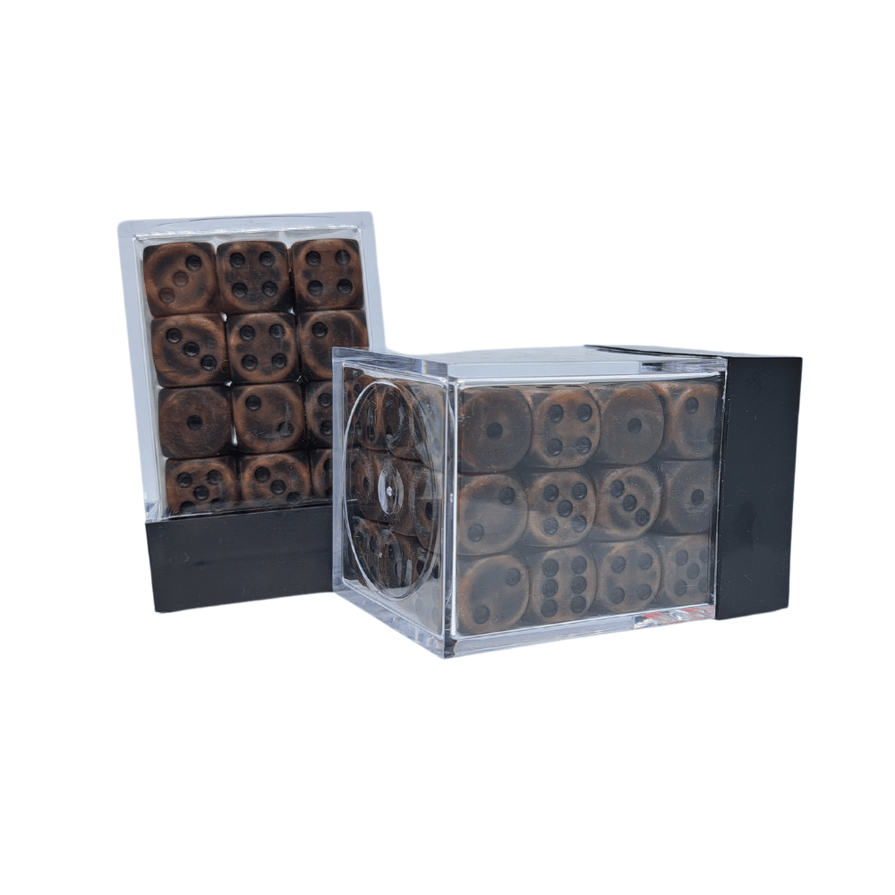 Sada šesťstenných kociek - Stará meď