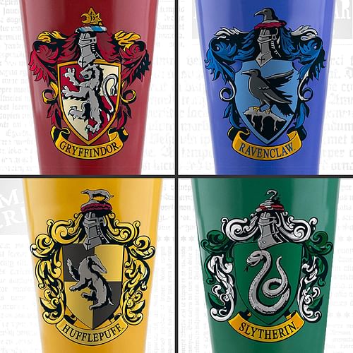 Obrázok Paladone Sada sklenic Harry Potter - Bradavické koleje, 4 ks 450ml