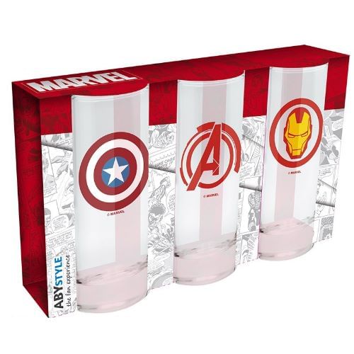 Súprava pohárov Marvel, 3 ks Súprava pohárov Marvel, 3 ks