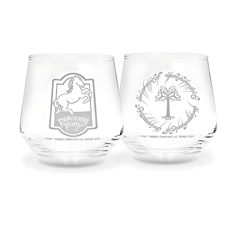 Sada pohárov Pán prsteňov – Prancing Pony & Strom Gondoru